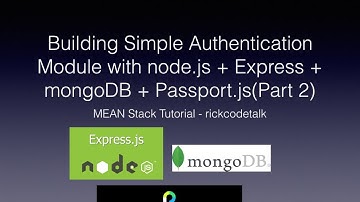 [MEAN Stack 教學] 用node.js + Express + mongoDB + Passport.js去建 立簡單的註冊與登錄模組 (Part 2)