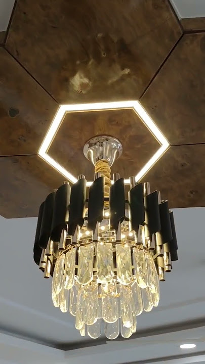 best chandelier for living room ceiling with wooden ceiling combination #interiorvideo #chandelier