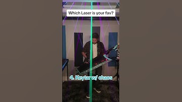 Which laser is your favorite? #lasers #lasersynth #electronicmusic #keytar #lightshow #synthesizer