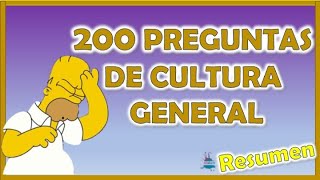 200 Preguntas de Cultura General➤ RESUMEN 2024 | DESAFÍO para Ponerte a Prueba❓