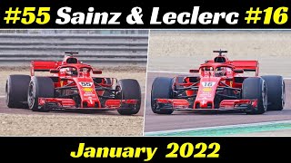 Carlos Sainz & Charles Leclerc Test Day - January 27th, 2022 - Ferrari SF71H at Fiorano Circuit