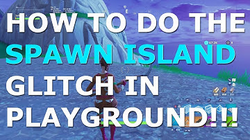 HOW TO GET BACK TO SPAWN ISLAND ON PLAYGROUND! **FASTEST VERSION** (2018) STILL WORKING