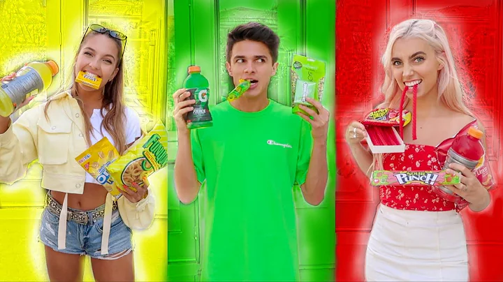 EATING ONLY ONE COLORED FOOD FOR 24 HOURS | Brent ...