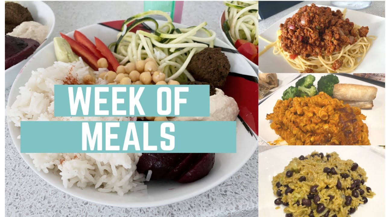 Week of vegetarian meal ideas - YouTube