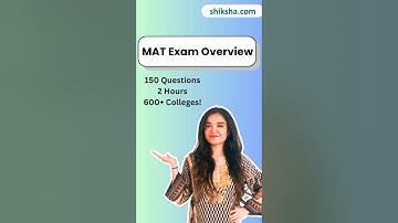 MAT Exam Pattern 2025 Explained | Sections, Marking Scheme, Modes #matexam