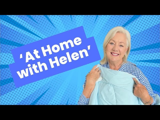 'At Home with Helen' a varied selection today, an innovative pillow, quilt, cream, butter and bread! class=