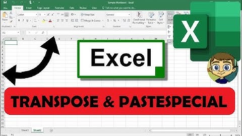 41 - #Transpose using #PasteSpecial
