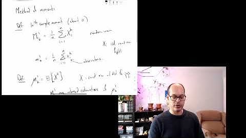 Mathematical Statistics, Lecture 14.2: the method of moments