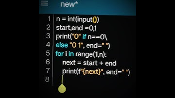 How to find FIBONACCI SERIES upto Nth term 🔥💯... #programming #coding #python #shorts #fibonacci