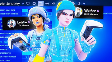 Trying The BEST Console Controller Players Settings in Chapter 3! (ft. Letshe & Wolfiez)