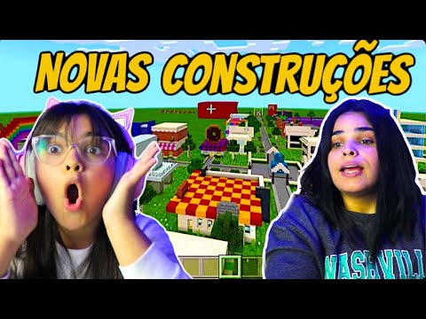 MINECRAFT#26 - NOVAS CONSTRUÇÕES DA NOSSA CIDADE MODERNA (LIVRARIA