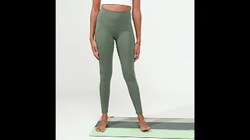 Manduka Apparel 711508 Performance Legging High Risew Pocket Laurel Wreath 
