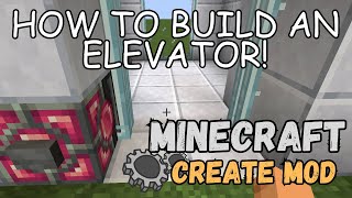 How to build a realistic elevator - Create mod Minecraft