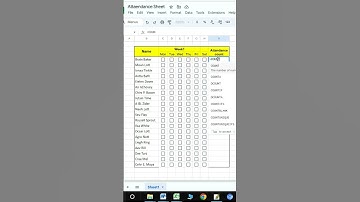 How to make attendance sheet,Countif formula to calculate present and absent, excel tutoring #excel