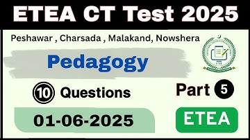 ETEA CT Test Peshawar Charsada Nowshera Malakand 01-06-2025 Part 5