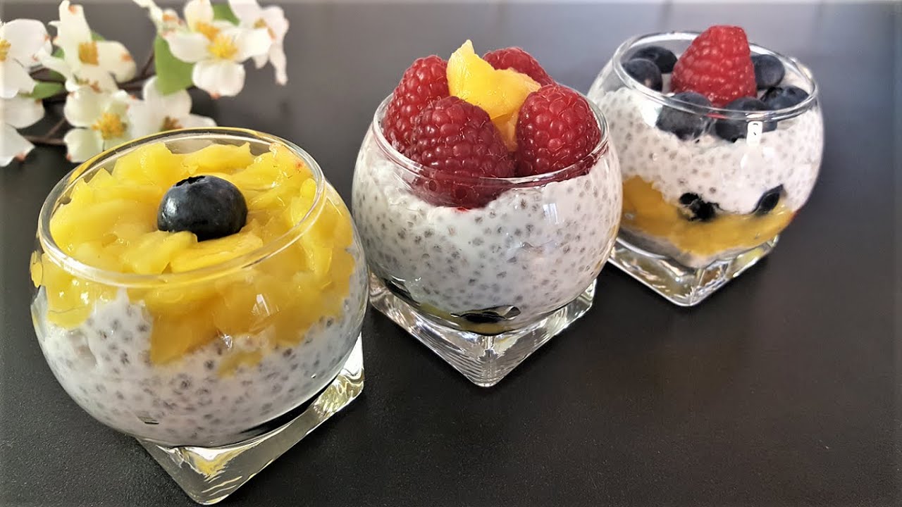 How to Chia Pudding with Yogurt, Simple and Quick Breakfast - YouTube