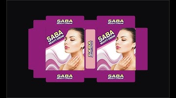 Beauty Cream Packaging design Using Corel Draw