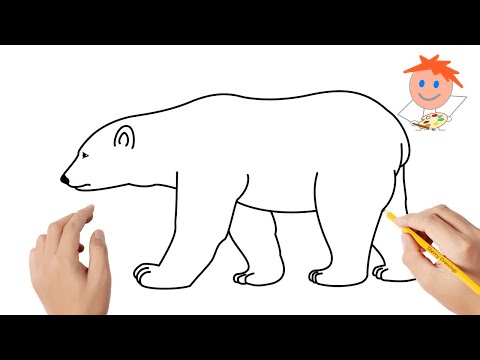 How to draw a polar bear | Easy drawings