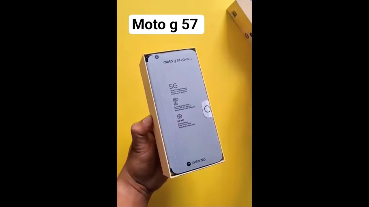 unboxing Moto g 57 