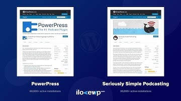 PowerPress vs Seriously Simple Podcasting - WordPress Plugins Comparison