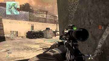 MW3 Lucky Double Kill Barrel Explosion and Quickscope - Search and Destroy