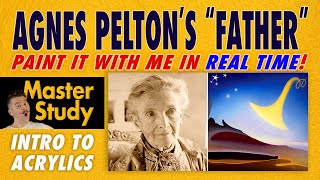 Paint Agnes Pelton's "Awakening (Memory of Father)! –Master Study – Free Easy Intro Acrylic Painting