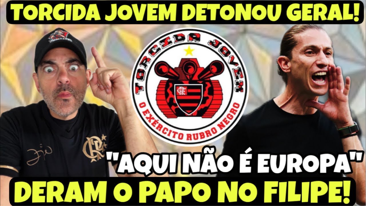 COBRANÇA EM FILIPE LUÍS‼️TORCIDA JOVEM DO FLA LARGA O AÇO EM GERAL E FAZ AVISO FIRME AO TREINADOR‼️