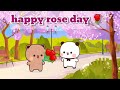 Happy rose day  bubu dudu l peach goma l milk mocha l panda bear l bear or panda