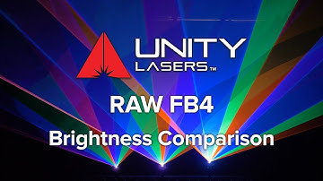 Laser Show Brightness Comparison | Unity RAW FB4 | DJ Lasers