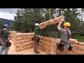 Single Level Log Home Assembly, Subfloor- Lake Creek