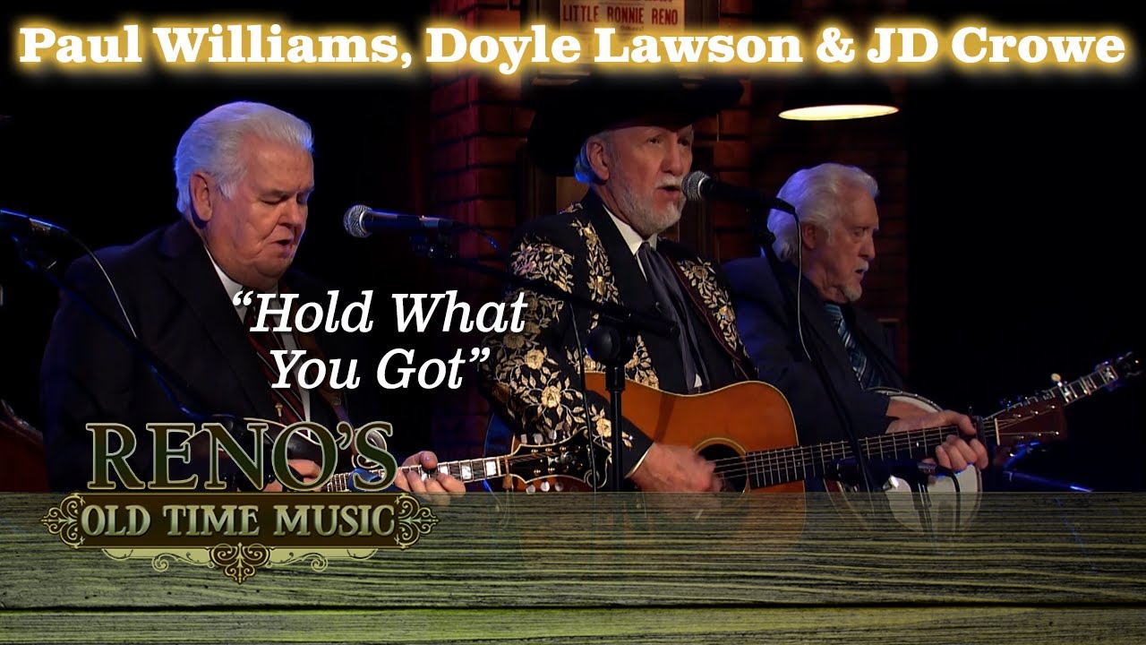 Bluegrass supergroup plays "HOLD WHAT YOU GOT"