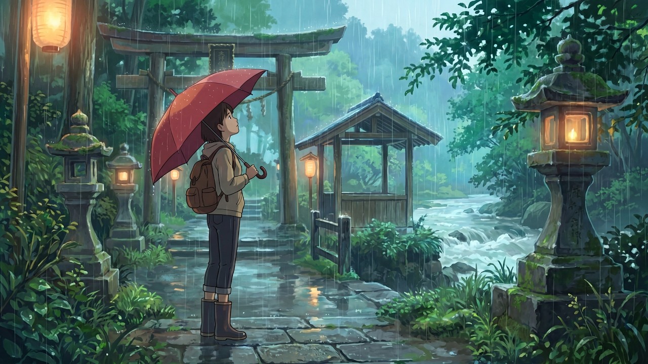 waiting in the spring rain ☔ soft piano within rain sounds for deep sleep and stress relief auf YouTube ansehen waiting in the spring rain ☔ soft piano within rain sounds for deep sleep and stress relief auf YouTube ansehen
