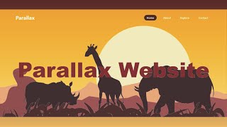 How to create a Parallax Website With HTML and CSS