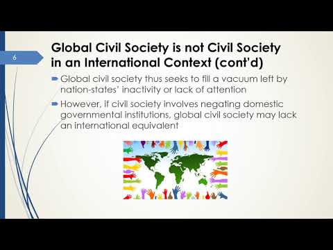 Τι είναι η παγκόσμια κοινωνία των πολιτών;