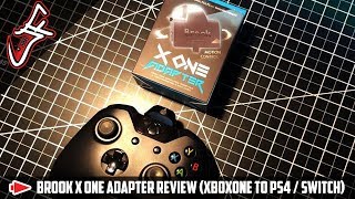 Unboxing / gamplay test of the x one adapter from brook. "with
adapter, your can use xbox controller to play favorite ps4, switch,
pc, one...