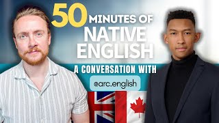 Native English Conversation | 50 minutes of real English Listening Practice