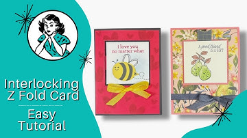 🔴  Interlocking Z Fold Card: How To Make One That