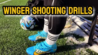 Wingers Shooting Drills | Individual Football Training Session | Football ASMR ⚽