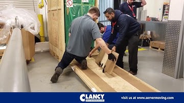 3,000 lb Mainframe Rack Delivery to a Data Center