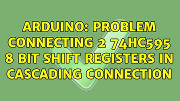 Arduino: Problem connecting 2 74HC595 8 bit shift registers in cascading connection