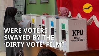 How were voters influenced by a film accusing Indonesian President Jokowi of election interference?