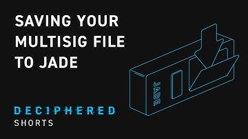 How to Save Your Multisig File to Blockstream Jade