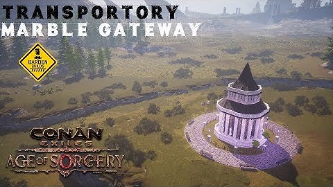 Conan Exiles: Transportory Marble Gateway (Speed Build/ No mods)