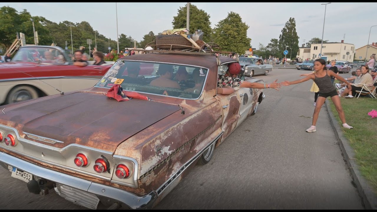 Wheels and Wings Falkenberg 2023 cruising fredag och lördag