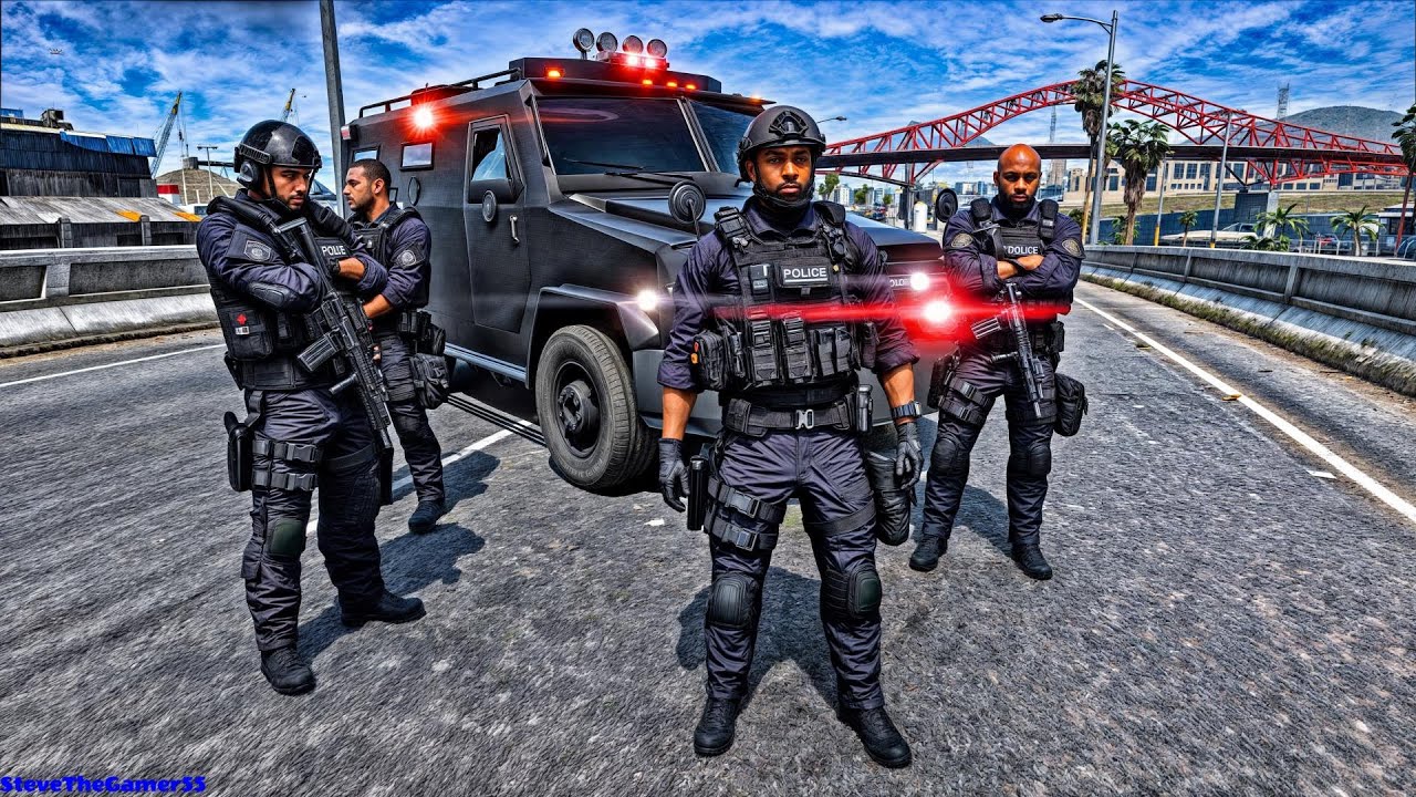 Playing GTA 5 As A POLICE OFFICER SWAT 8| NYPD|| GTA 5 Lspdfr Mod| 4K ...