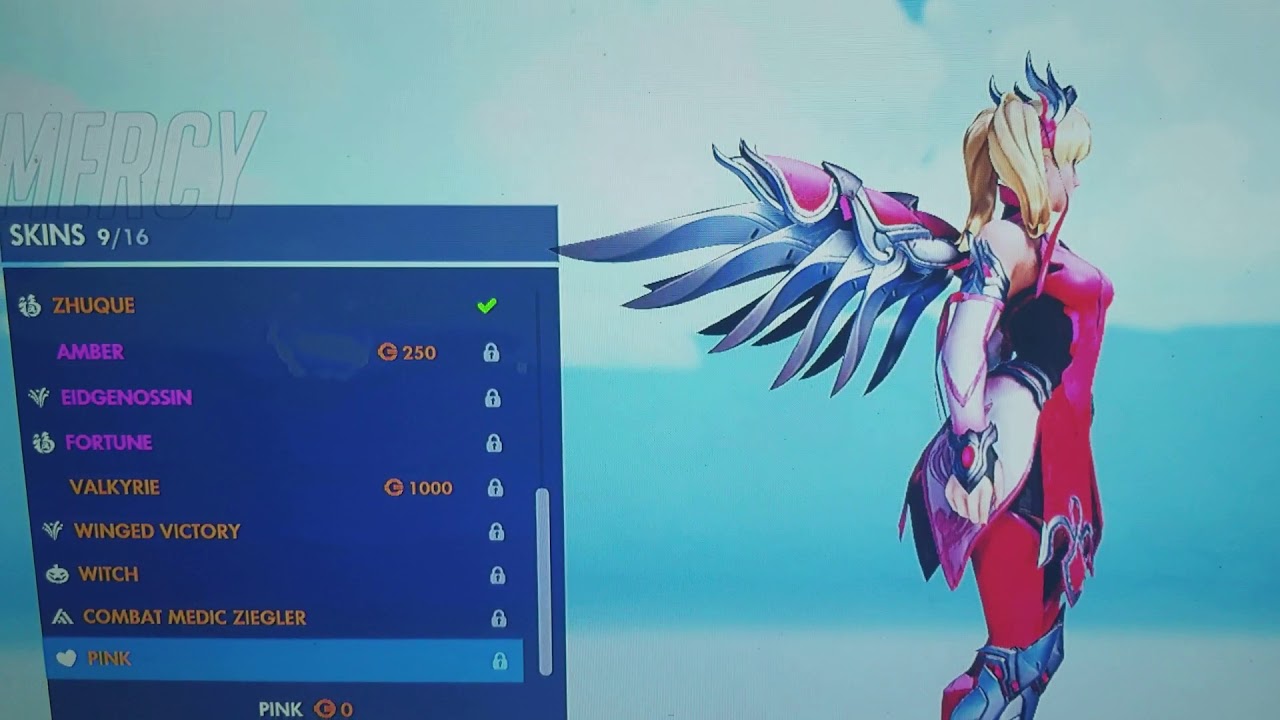 Buying the Pink Mercy skin! YouTube