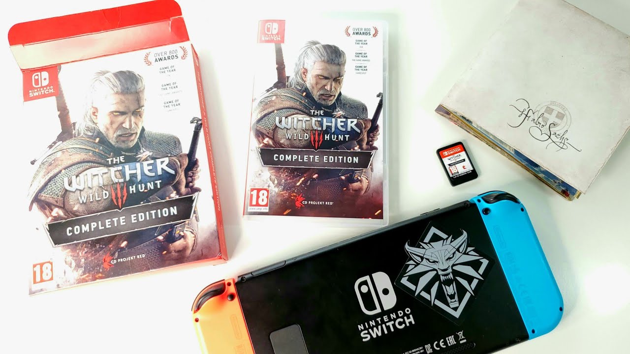 The Witcher 3 Wild Hunt (Complete Edition) (Nintendo Switch) Unboxing!! 