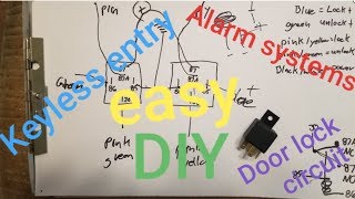 SIMPLE How to:  Wire Reverse Polarity door locks on your car or truck the easy way