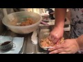Paçoca com leite condesado e bolacha maria de maizena