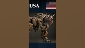 Countries As Dinobots Inspired By Transformers | Created With AI Part 3 #shorts